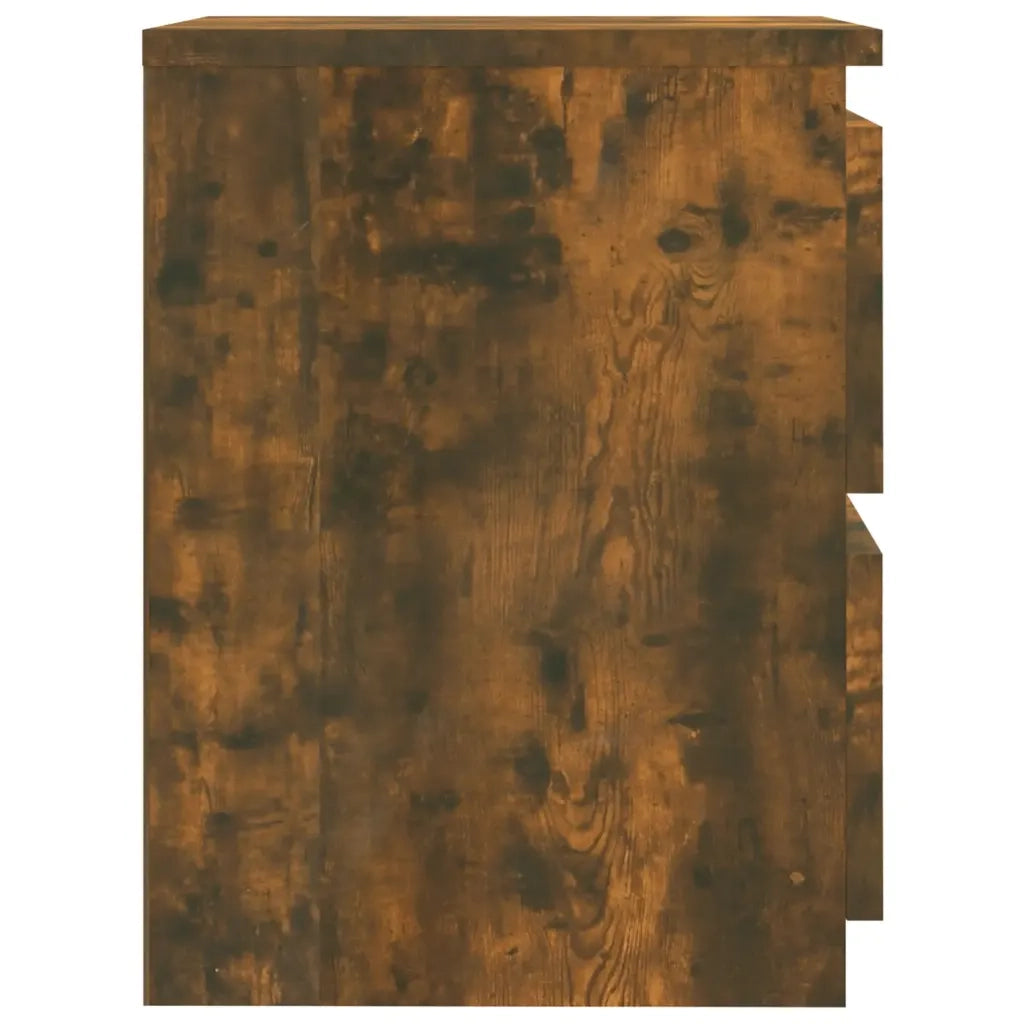 Comodino in rovere affumicato 30x30x40 cm in Legno Multistrato 815327