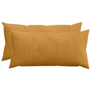 Federa 2 pz HEERLEN Giallo 40 x 80 cm corduroy 909922