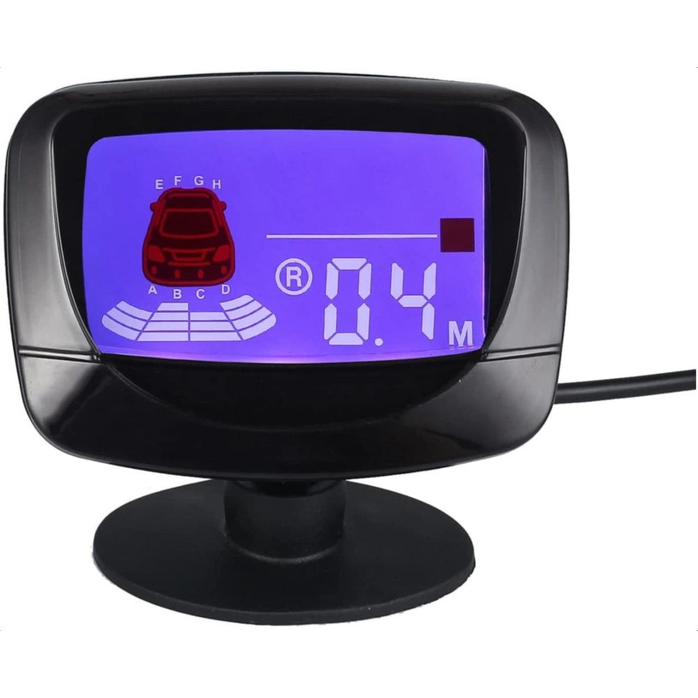 Trade Shop - Sensore Di Parcheggio Auto Sistema A 4 Sensori Display Led Ad Ultrasuoni Q-ca202 -