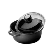 Casseruola 2 Manici C/Cop. Cm 28 Extrablack Risoli