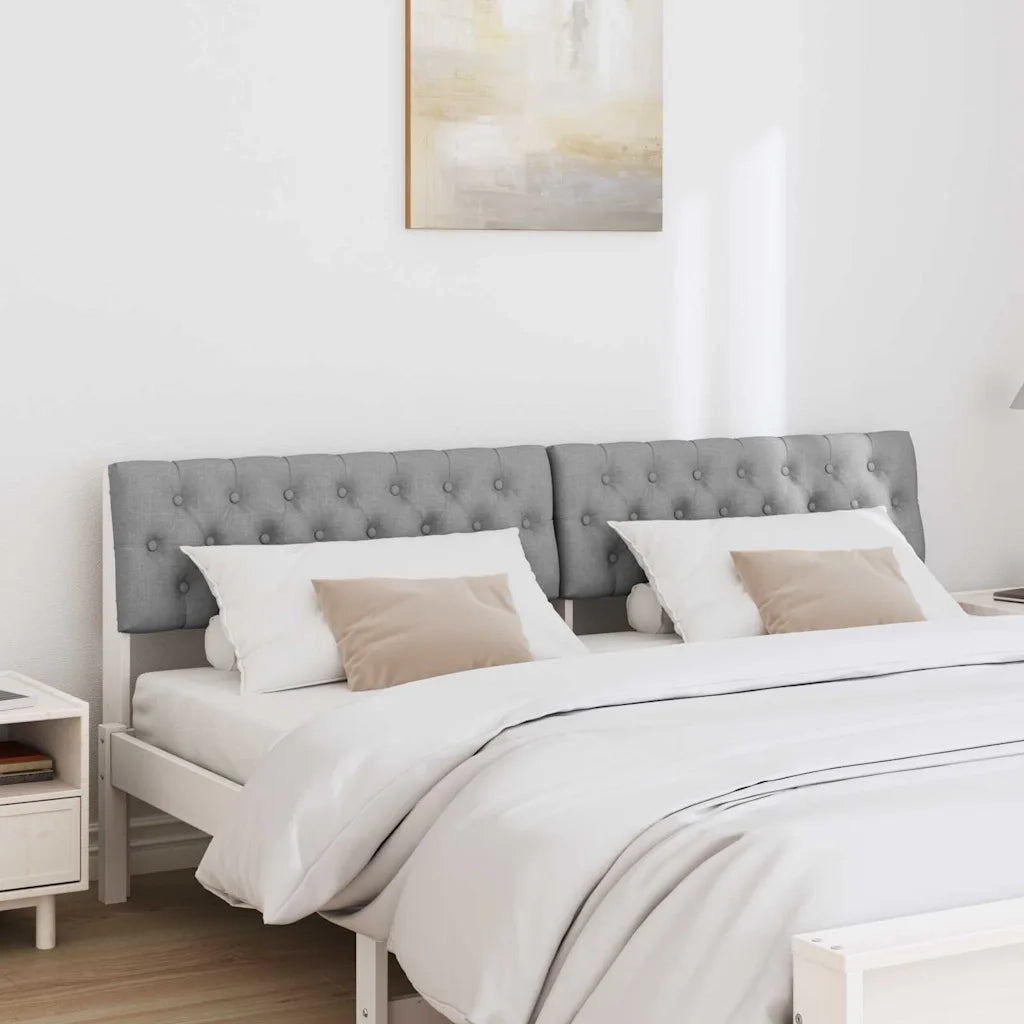 Testiera | Testata imbottita Grigio chiaro 180 cm Pino massello