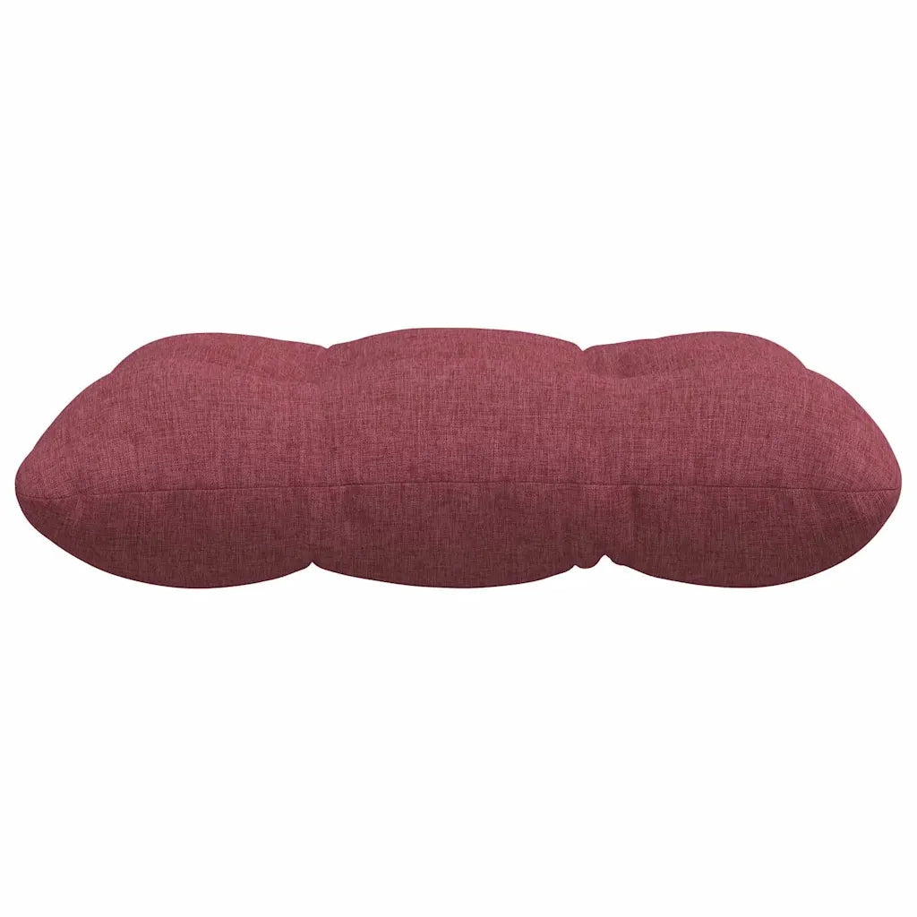 Cuscini per Seduta 4 pcs Rosso Vino 40 x 40 x 12 cm Tessuto