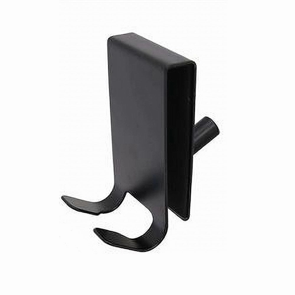 Trade Shop - Gancio Bifacciale Per Box Doccia 3 Ganci Accappatoio Tergivetro Bagno Nero 87773 -