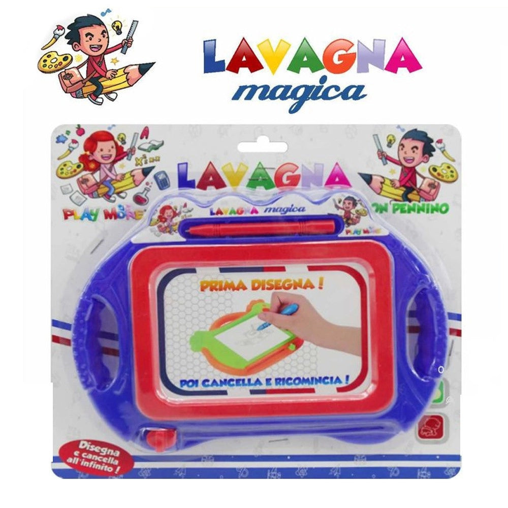 Trade Shop - Lavagna Magica Con Penna Cancellabile Giocattolo Per Bambini Disegna E Cancella -