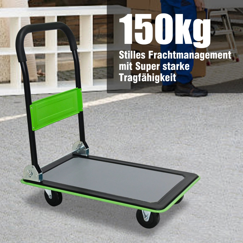 CARRELLO PIEGHEVOLE 150 kg Acciaio Verde