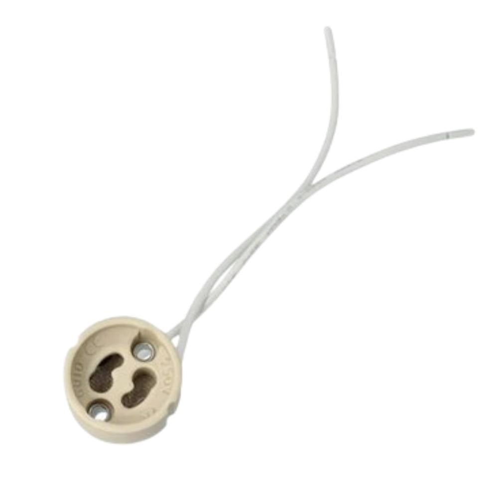 Portalampada attacco gu10 e gz10 connettore base per lampada alogena faeg fg24104