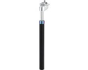 Pompa di sella per bicicletta 30.9x400mm con tubo di sella in lega di alluminio nera con finitura argentata ammortizzante shock