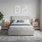 Mobiletto da notte a muro 2 pz Rovere Artigianale 898614