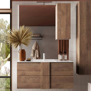 Mobile bagno sospeso Salemi80 colore rovere mercure 80x47x53H