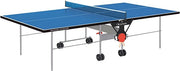 Garlando Tavolo da Ping Pong Training Outdoor con Ruote per Esterno Blu