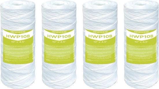 Filtro per l'acqua per tutta la casa - Filtri sedimentari a spirale di rame per l'acquedotto - Pacchetto da 4 unità