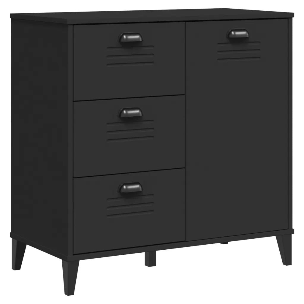 Credenza-Buffet-Armadio da cucina VIKEN Nera 80x40x80 cm in Legno Multistrato 559141