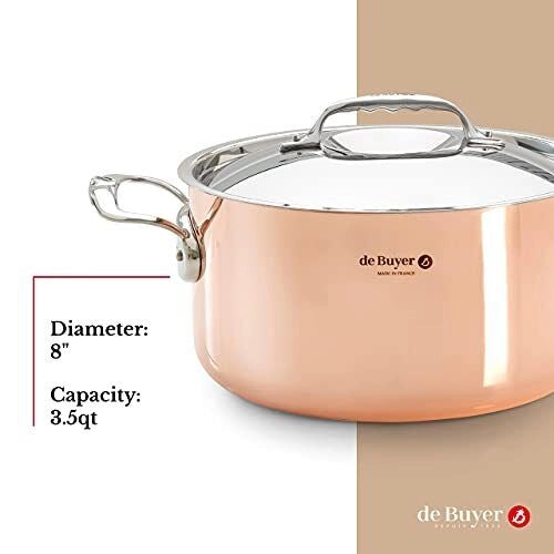 de Buyer Prima Matera 3,3 L Rame Rame, Acciaio inossidabile