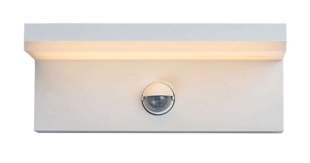Applique esterno bianco PIR CCT LED 9W IP54 Zaragoza
