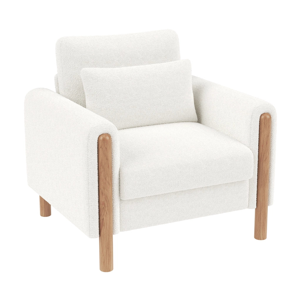 POLTRONA lounge 87x83x88,5 cm in Teddy bianco