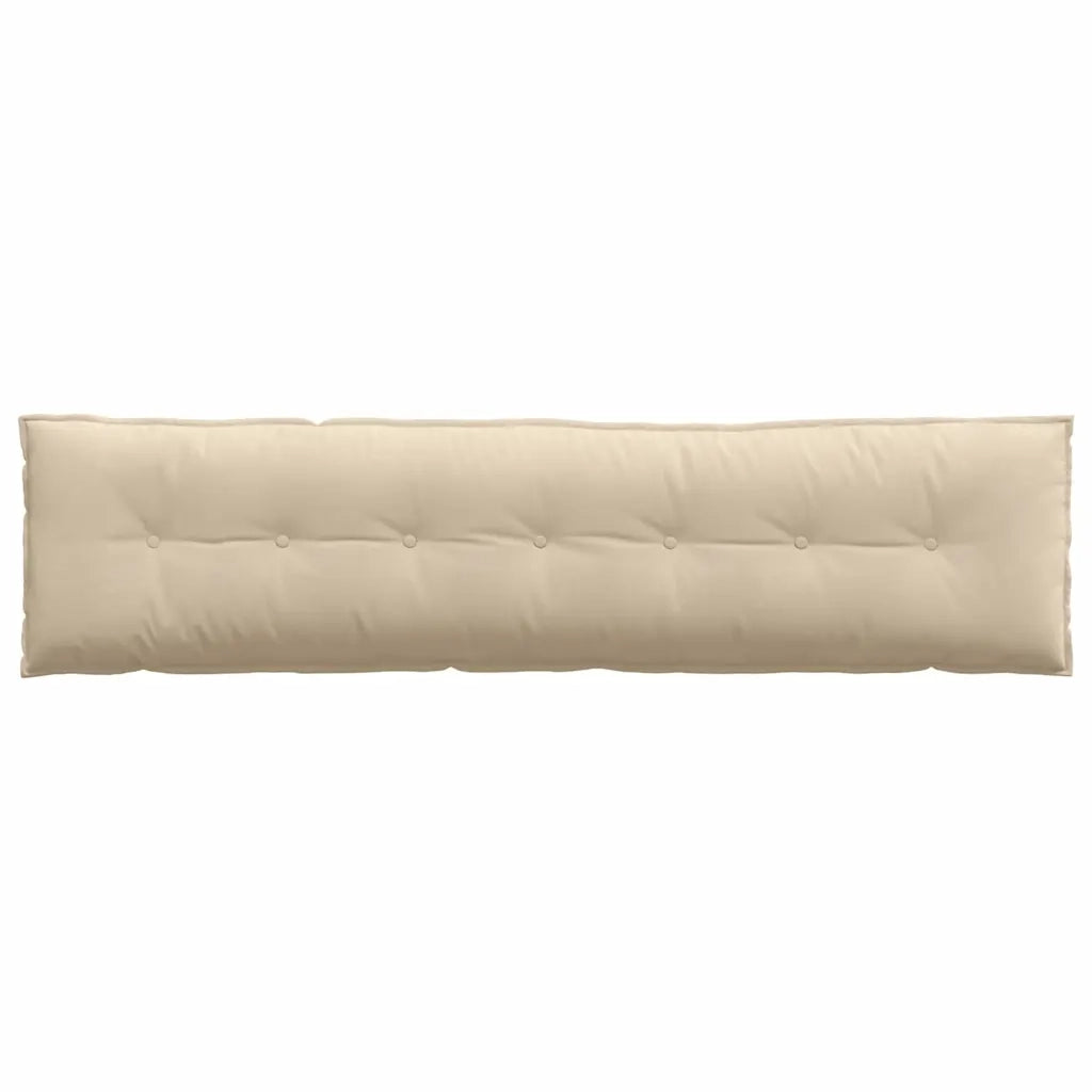 Cuscino per Schiena Crema 200 x 50 cm Tessuto in Microfibra