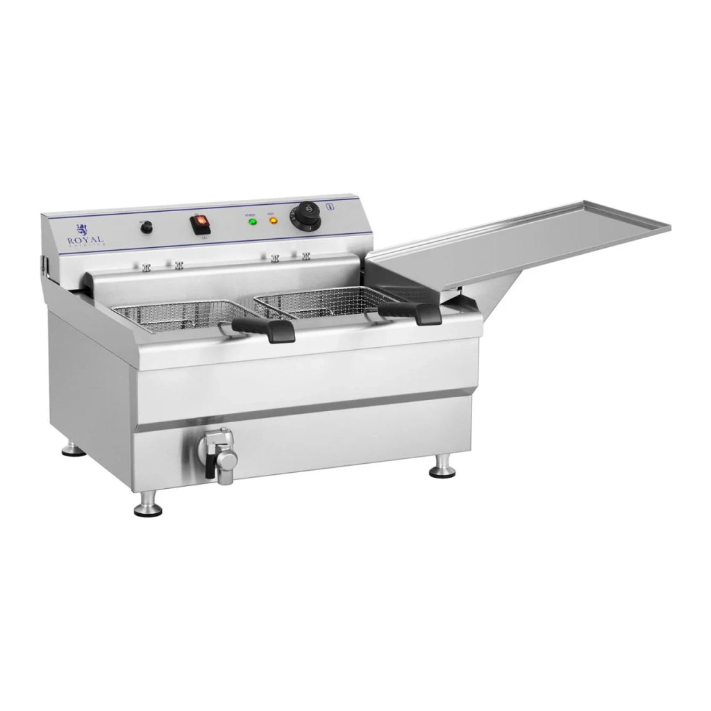 Friggitrice professionale per ciambelle ristorante 36 litri 380V 2 cestelli 14_0001771