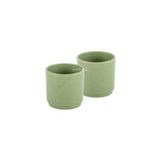 Brunner, Set Espresso InMano, 2 Tazze, Melamina Antiscivolo, Dolomit Green
