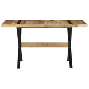 Tavolo da Pranzo 140x70x76 cm in Legno di Mango Grezzo 321606