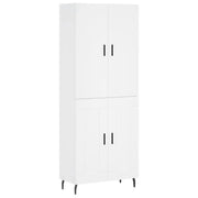 Credenza | Madia | Buffet da pranzo | Armadio da pranzo Bianca 69,5x34x180 cm in Legno Multistrato