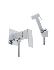 Miscelatore bidet, wc incasso LOIRA ottone cromato con doccetta