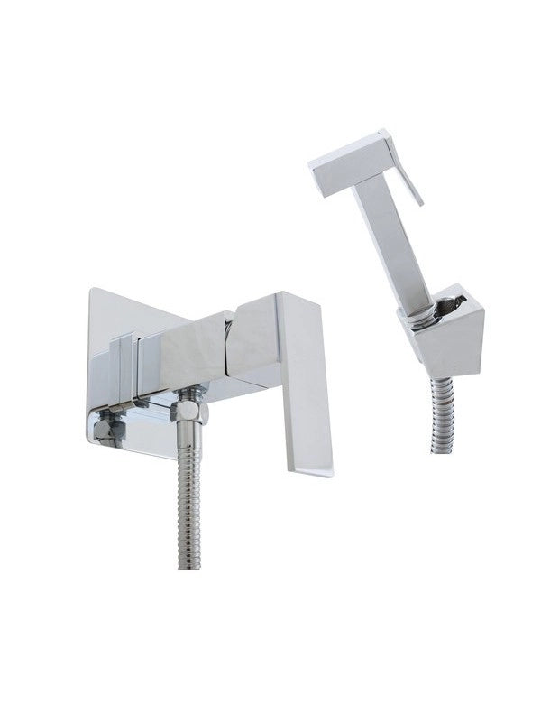 Miscelatore bidet, wc incasso LOIRA ottone cromato con doccetta