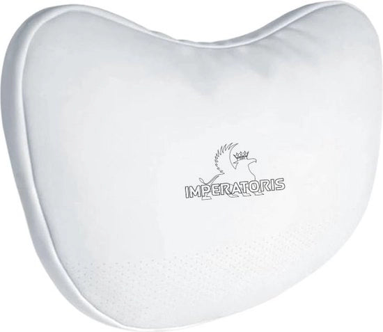 Cuscini Auto per la Colonna Vertebrale - Ergonomici - Ortopedici - Cuscini di Supporto per il Collo e la Testa con Schiuma di Memoria - Accessori Interni - 2 Pezzi - Bianchi