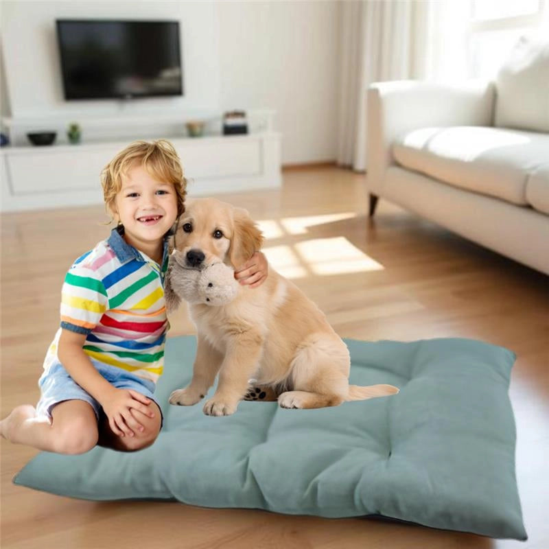 OPTIMO CUCCIA CON MORBIDO CUSCINO INTEGRATO BOMBER TINTA UNITA 60X100 CM CON CORDA INTRECCIATA 34 CM - ASSORTITO