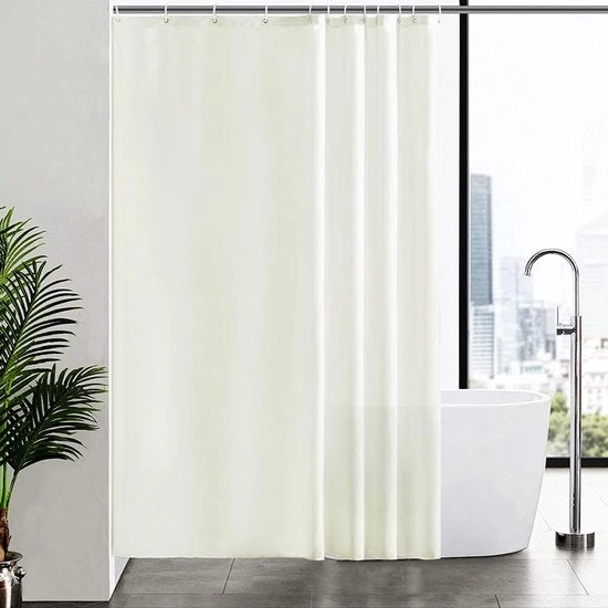 Douchegordijn schimmelbestendig - impermeabile e lavabile - beige - poliestere - 180 x 220 cm