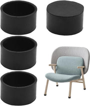 Protezioni per mobili 4 pezzi - Gomma - Ø25 mm - Protezioni per pavimento - Dampening shock - Adatti per mobili - Nero - Protezioni per mobili