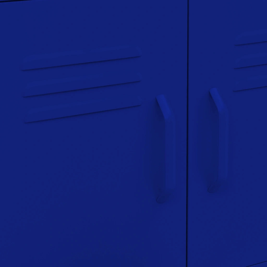 Armoire de rangement Bleu marine 60x35x56 cm Acier