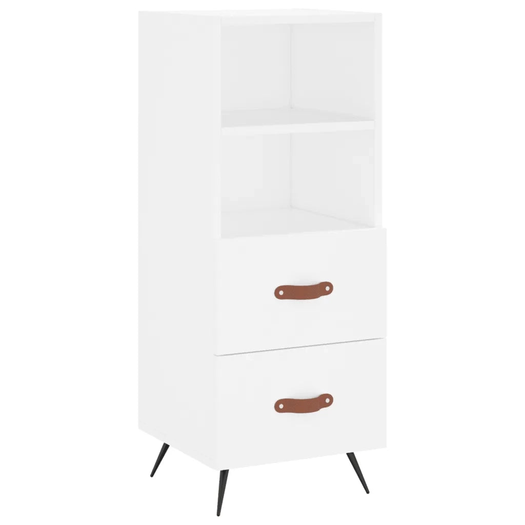 Credenza Bianca 34,5x34x90 cm in Legno Multistratocod mxl 79038