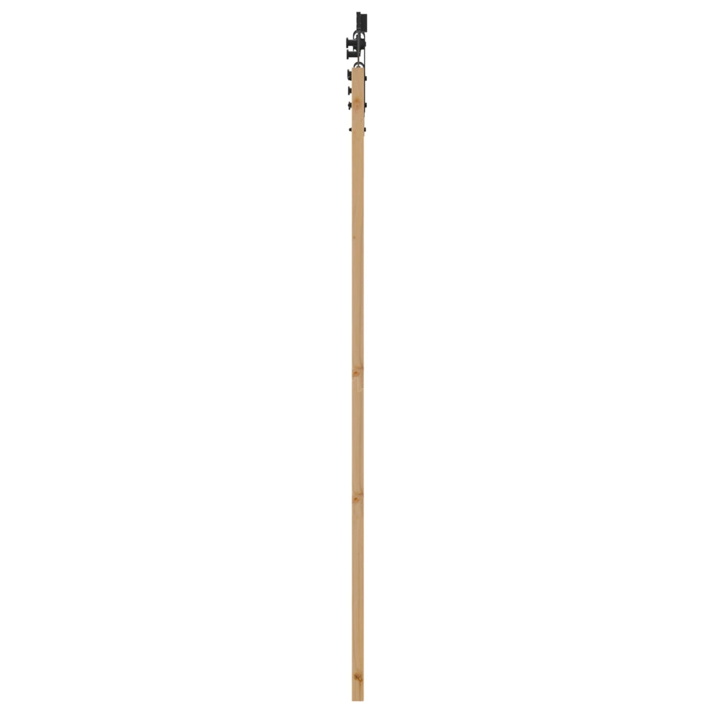 Set Porta Scorrevole  con Set Hardware 73,5x198,5 cm Legno Massello Pino