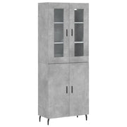 Buffet credenza cassettiera armadio mobile contenitore organizer cucina soggiorno salotto alto 69,5 x 34 x 180 cm legno ingegnerizzato grigio 02_0034578