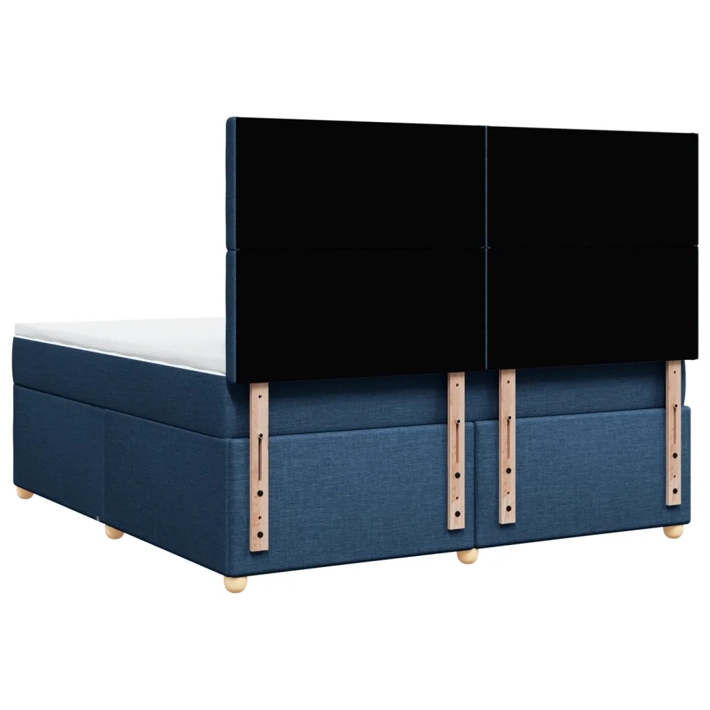 Giroletto a Molle con Materasso Blu 180x200 cm in Tessuto 3293679