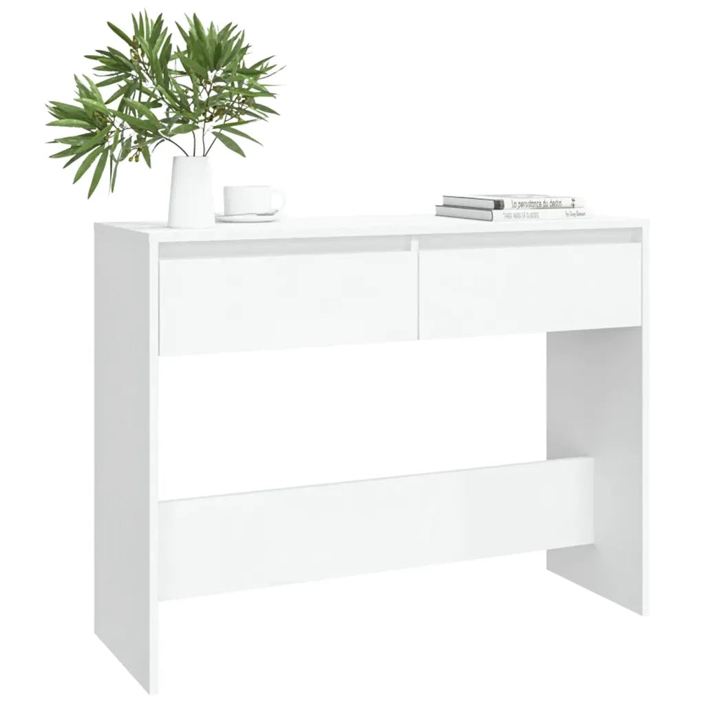 Tavolo Consolle | Tavolo d'Ingresso Bianco 100x35x76,5 cm in Truciolato