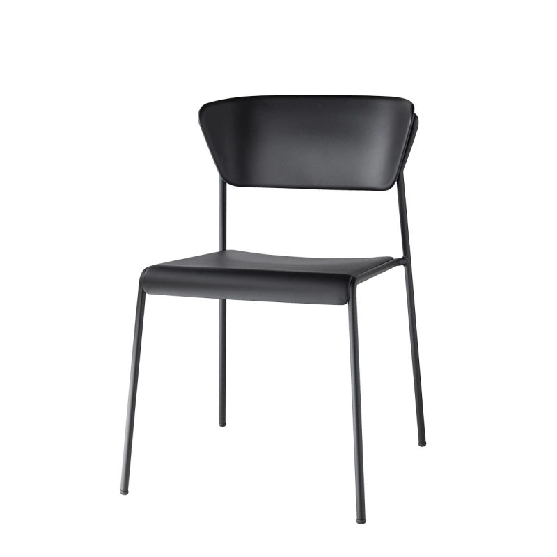 SET DA 4 SEDIA LISA TECNOPOLIMERO MADE IN ITALY SCAB DESIGN - NERO 80