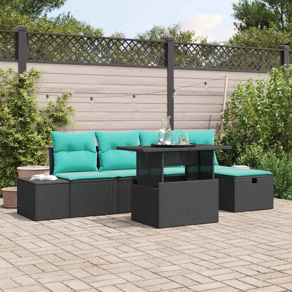 Set Divano da Giardino 6 pz polyrattan 3359873
