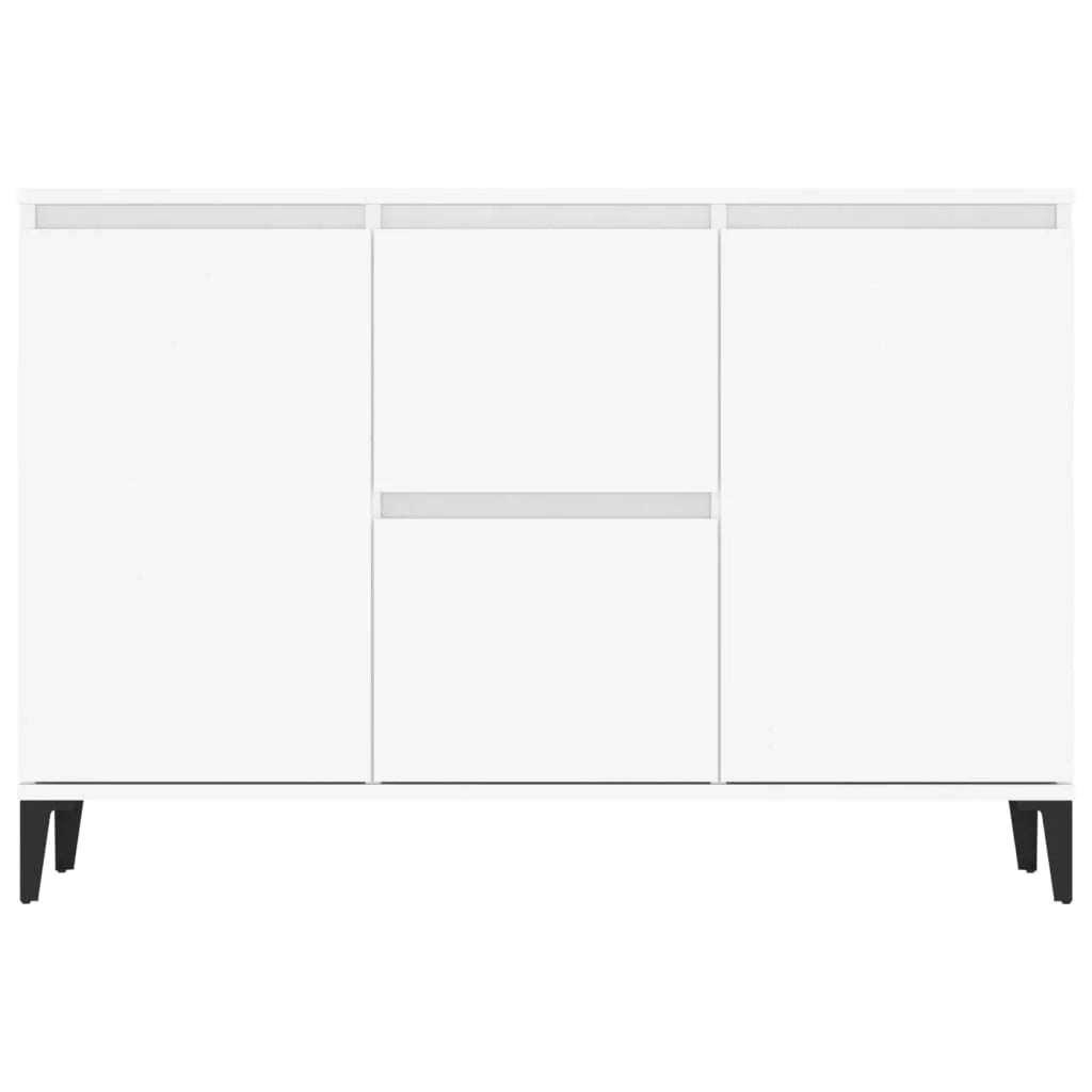 Buffet credenza cassettiera armadio mobile contenitore organizer per cucina soggiorno salotto 104 x 35 x 70 cm legno ingegnerizzato bianco 02_0030184