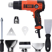Black+decker kx2200k-qs pistola termica ad aria calda, sverniciatore potenza 2000w