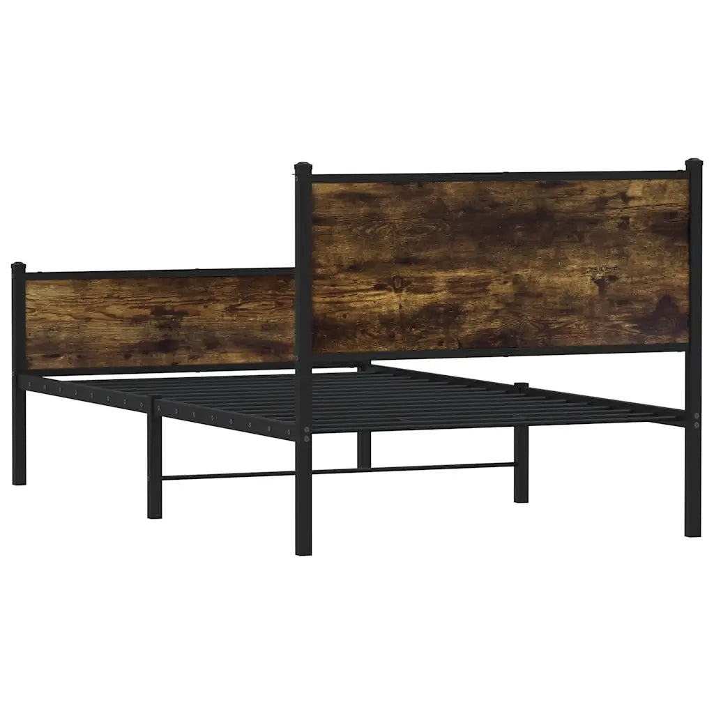 Giroletto senza Materaso in Metallo Rovere Fumo 107x203 cm