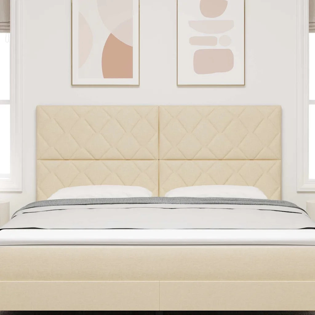 Testiera in Tessuto Geometrico Crema 180 cm Tessuto 3337943