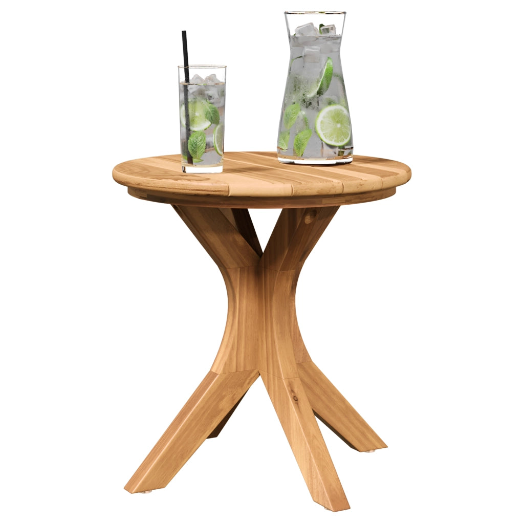 Tavolo da Giardino Ã˜40x41 cm Legno Massello Teak