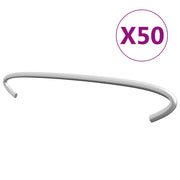 Ganci per Gabbione 50 pz in Acciaio Zincato 20 cm