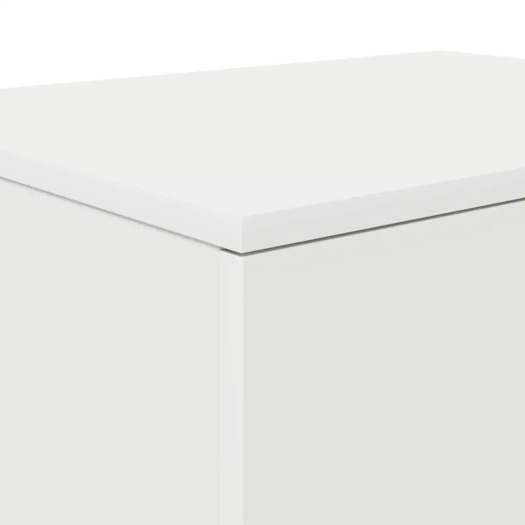 Mobile contenitore moderno con 2 ripiani 118 x 41 x 40 cm legno composito bianco 02_0052110