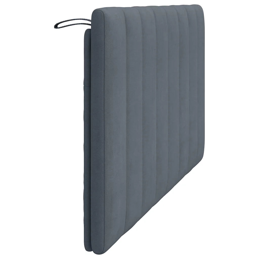 Cuscino Testiera Hanko Grigio Scuro 160 cm in Velluto CFW5146079