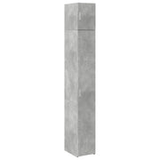 Mobile contenitore sottile per piccoli spazi 30 x 42,5 x 225 cm con 8 scomparti stile moderno legno composito grigio cemento 02_0055549
