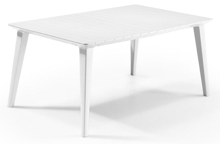 Tavolo da Giardino 157x98x74 cm in Resina Keter Lima 160 Bianco