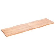 Piano Tavolo | Superficie Tavolo | Piano Scrivania Marrone Chiaro 180x50x(2-4) cm Rovere Non Trattato