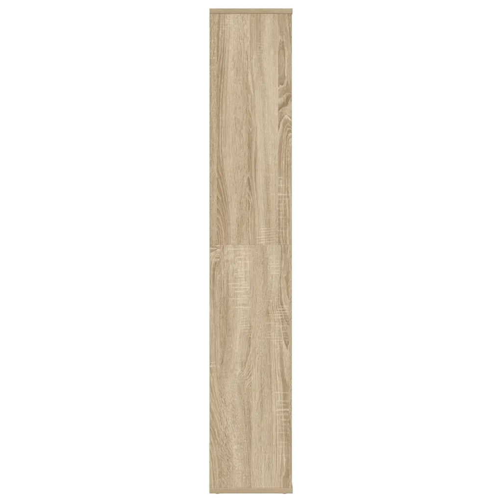 Libreria Divisorio-Scaffale per Libri-Mobile di Stoccaggio Rovere Sonoma 100x24x140cm Legno Multistrato